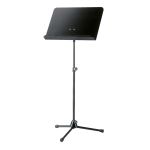 Konig & Meyer 11812-000-55 black stand, black wooden desk